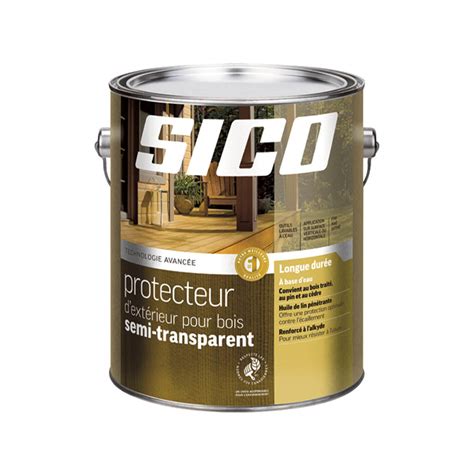 Sico revêtement pour bois base à teinter semi transparent Matériaux