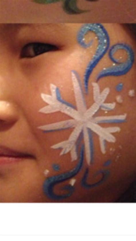 Snowflake Face Paint Christmas Frozen Christmas Face Painting Face