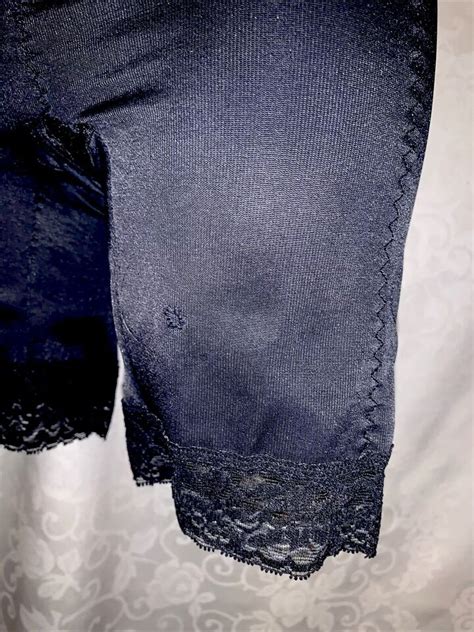 Vtg M Second Skin Satin Smoothie Long Leg Panty Girdle Hi Waist Garter Tabs Ebay