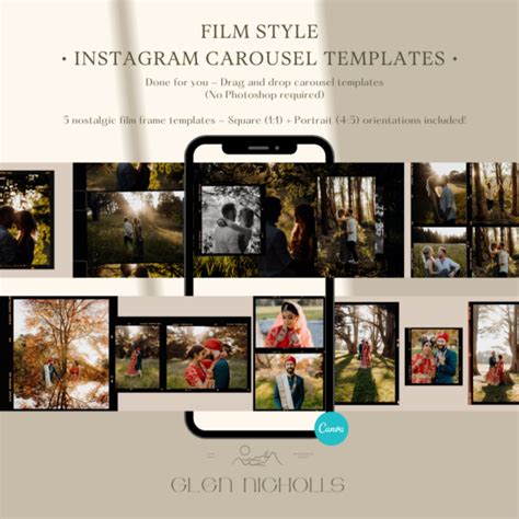 Film Style Instagram Carousel Canva Templates Glen Nicholls Photography