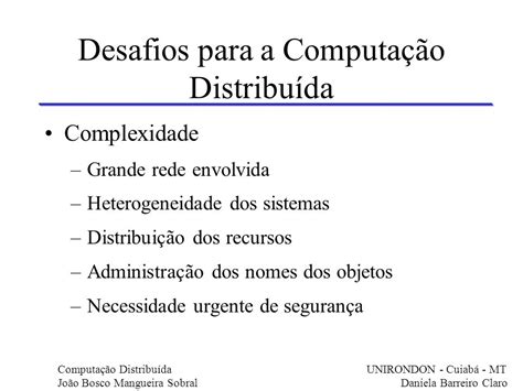 Aspectos Estratégicos da Computação Distribuída ppt carregar