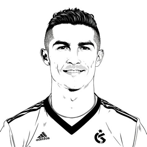 Omalovánka Úžasný Cristiano Ronaldo k vytisknutí zdarma