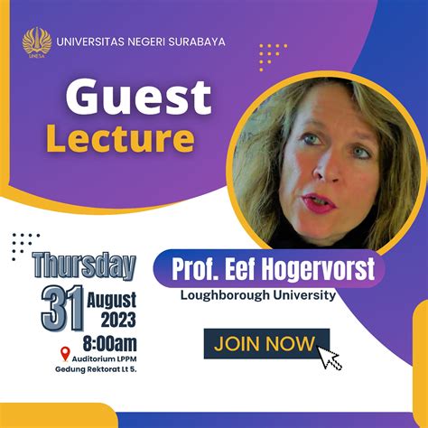 Kuliah Tamu Bersama Prof Eef Hogervorst Dari Loughborough University