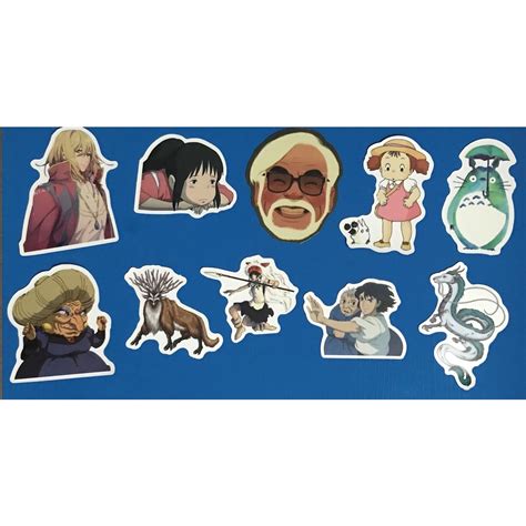 Kit 10 Adesivos Studio Ghibli Shopee Brasil