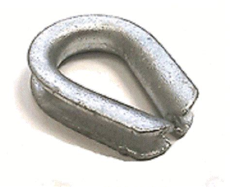 Hot Dip Galvanized Wire Rope Thimbles Heavy Duty Ebay