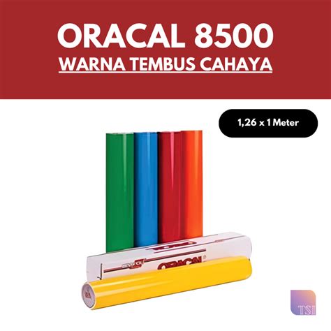 Jual Oracal Stiker Translucent Skotlet Neon Box Warna Tembus