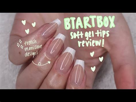 BTARTBOX Full Coverage Soft Gel French Tips REVIEW YouTube