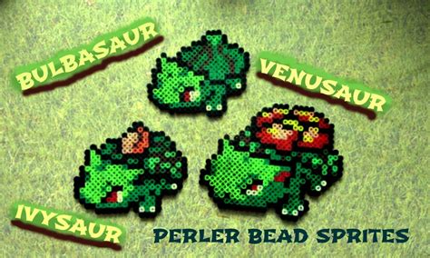 Perler Bead Pokémon Bulbasaur Ivysaur Venusaur 1 3 Youtube