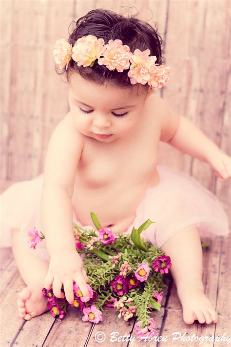 Baby Girl Newborn Photography Pink Tutu Flower Crown Springs 10 Month