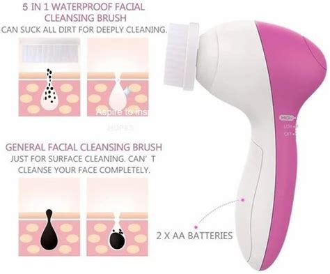 White And Pink Plastic Facial Massager 5 In 1 Beauty Care For Professional At Rs 100piece In