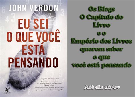 O Capítulo do Livro Promoção Eu sei o que você está pensando