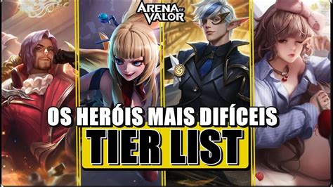 Tier List Dos Melhores E Mais Dif Ceis Her Is De Cada Rota No Arena Of