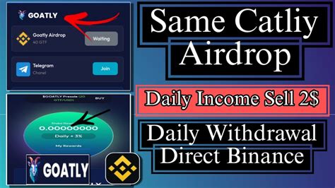 Same Catliy Airdrop Goatly Big Airdrop Profit New