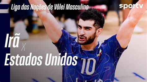 IRÃ 3 X 2 EUA MELHORES MOMENTOS LIGA DAS NAÇÕES DE VÔLEI MASCULINO