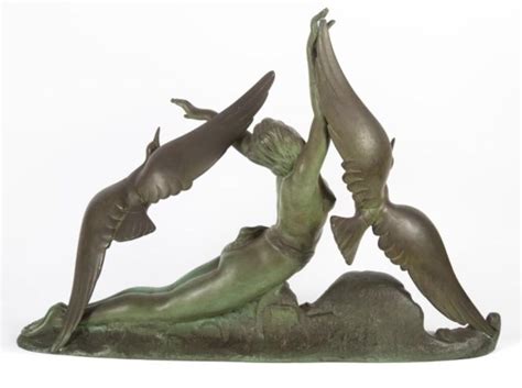 Salvatore Melani S Melani Art Deco Nude Bronze Mutualart