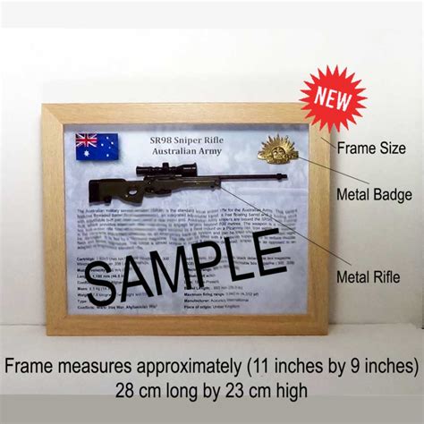 SR98 Sniper Rifle | Australian Army | Framed for Display