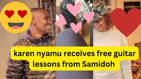 Nominated Senator Karen Nyamu Receives Free Guitar Lessons From Samidoh