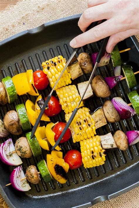 Easy Grilled Vegetable Kabobs 5 Marinades