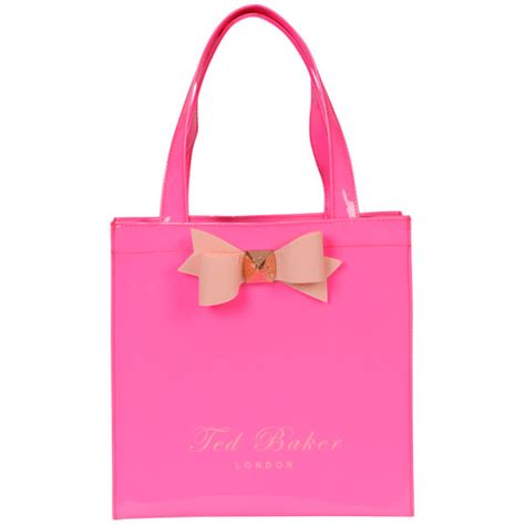 Ted Baker Lilcon Small Bow Shopper Icon Bag Bright Pink