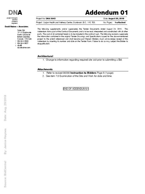 Addendum 01 A Architectural Pdf Indemnity Surety Bond