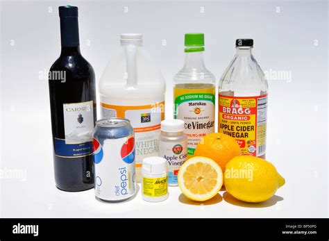 Household Acids Stock Photo Alamy