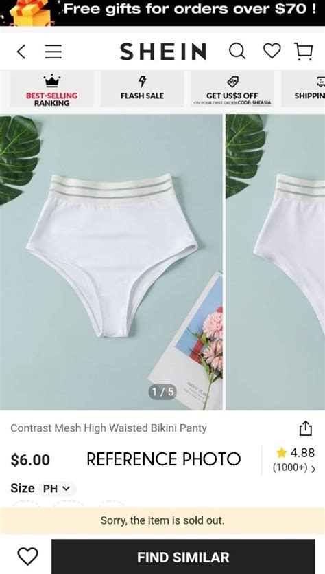 COD Lalamove Bnew SHEIN Bikini Scallop Mermaid Marble Pastel Bikini Top Bandeau White Bikini