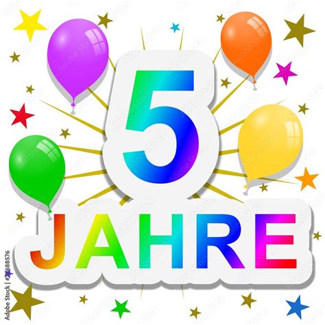 5 JAHRE Jubiläum Stock Illustration Adobe Stock