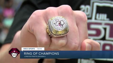 London Receives Uil A Baseball State Championship Rings Youtube