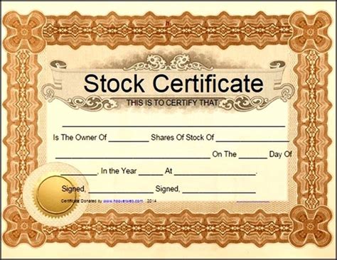 Llc Stock Certificate Template Sample Templates Sample Templates