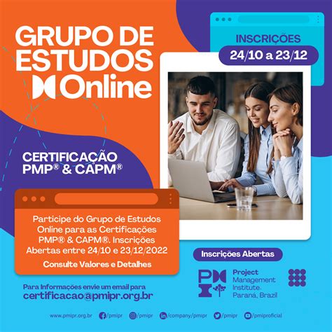 Grupo de Estudos Online Certificação PMP 2023 online Sympla