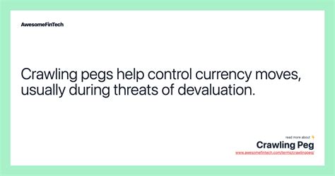 Crawling Peg Awesomefintech Blog