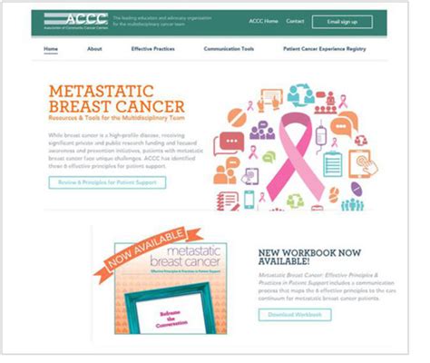 Association Of Community Cancer Centers Launches New Online Resource For Metastatic Breast