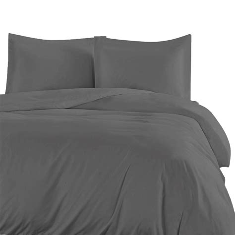 Luxor Single Grey Color 1000tc 100 Cotton Quilt Doona Duvet Cover