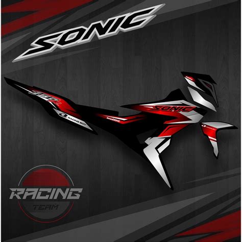 Jual STRIPING HONDA SONIC VARIASI STICKER VARIASI MOTOR SONIC 150 R