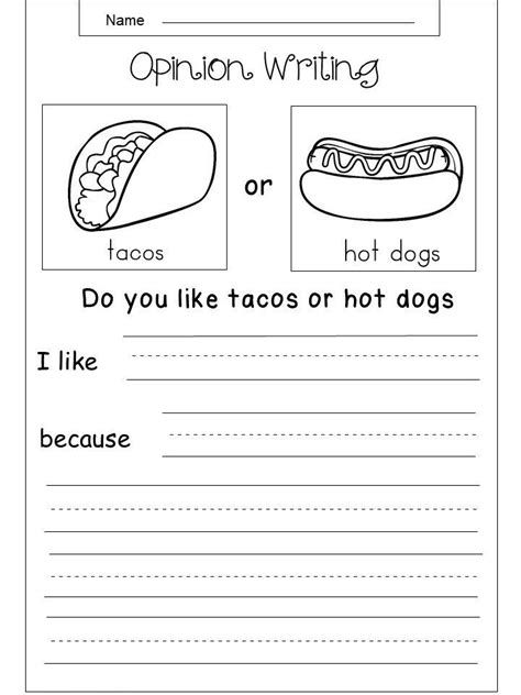 Writing Activities For Grade Worksheets