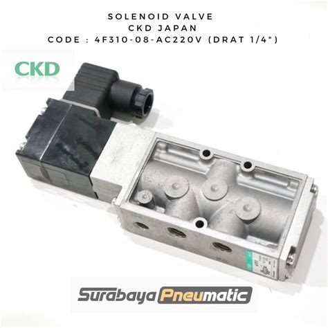 Jual Ckd Japan F Ac V Drat Solenoid Valve Pneumatic