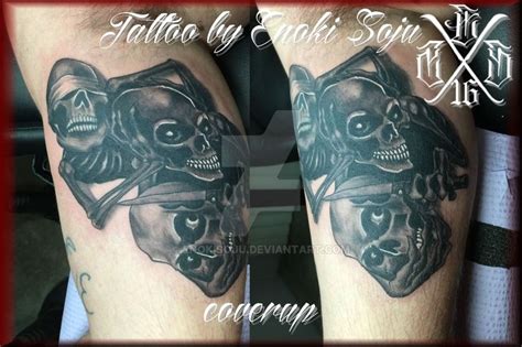 See Hear Speak No Evil Skulls Tattoo By Enoki Soju By Enokisoju On