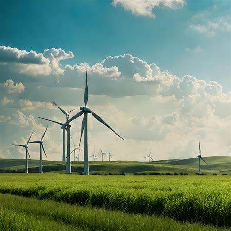 Premium Ai Image Wind Turbine In The Field Harnessing Natures Breath A Captivating Photograph