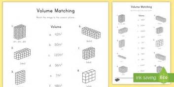 Volume Matching Activity Hecho Por Educadores Twinkl