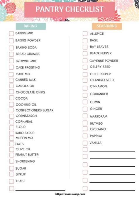 How To Organize A Pantry Free Pantry Checklist Momskoop