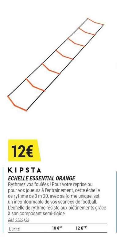 Promo échelle Essential Orange Kipsta Chez Decathlon Icataloguefr