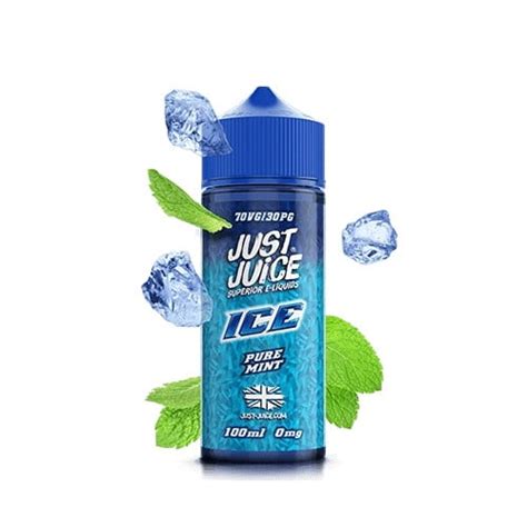 Buy Pure Mint Ice By Just Juice 100ml Zero Nicotine Shortfill