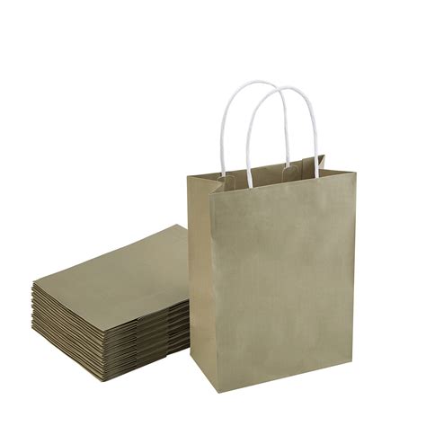 Custom Food Grade Kraft Paper Recycled Brown Color Paper Bag With Logo