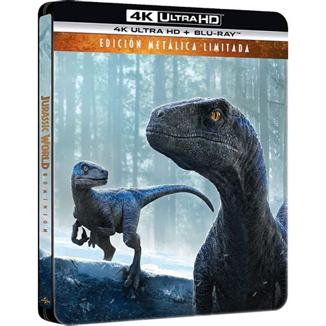 Jurassic World Dominion K Uhd Blu Ray Ed Especial Met Lica