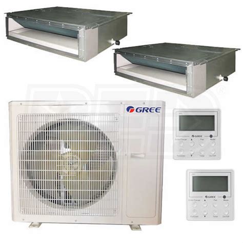 Gree G2h36d12240000 Concealed Duct 2 Zone System 36 000 Btu Outdoor