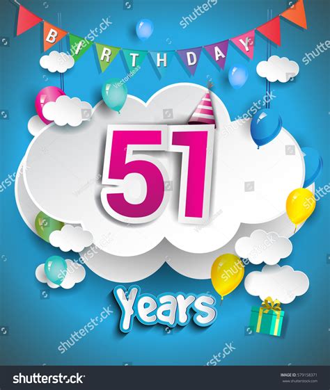 「Happy-51st-birthday」の画像、写真素材、ベクター画像 | Shutterstock