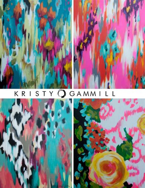 Kristy Gammills Abstract Artwork Is Saturated In Vibrant Color Rich