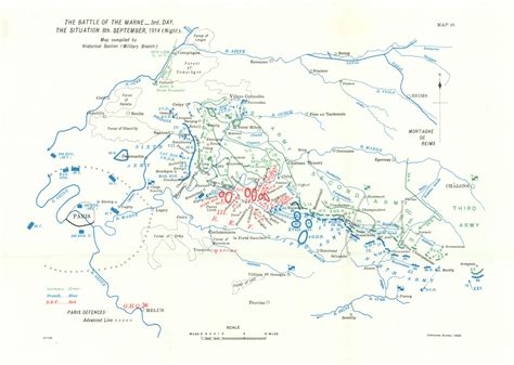 Battle Of The Marne Situation Th September Night Ww