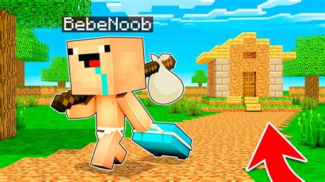 BEBE NOOB SE VA DE SU CASA Pero Contruye Una NUEVA CASA En