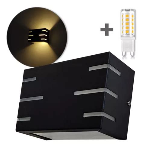 Lámpara jaula led de pared Iluminar Ambiente Arandela 2 Focos Efeito 6